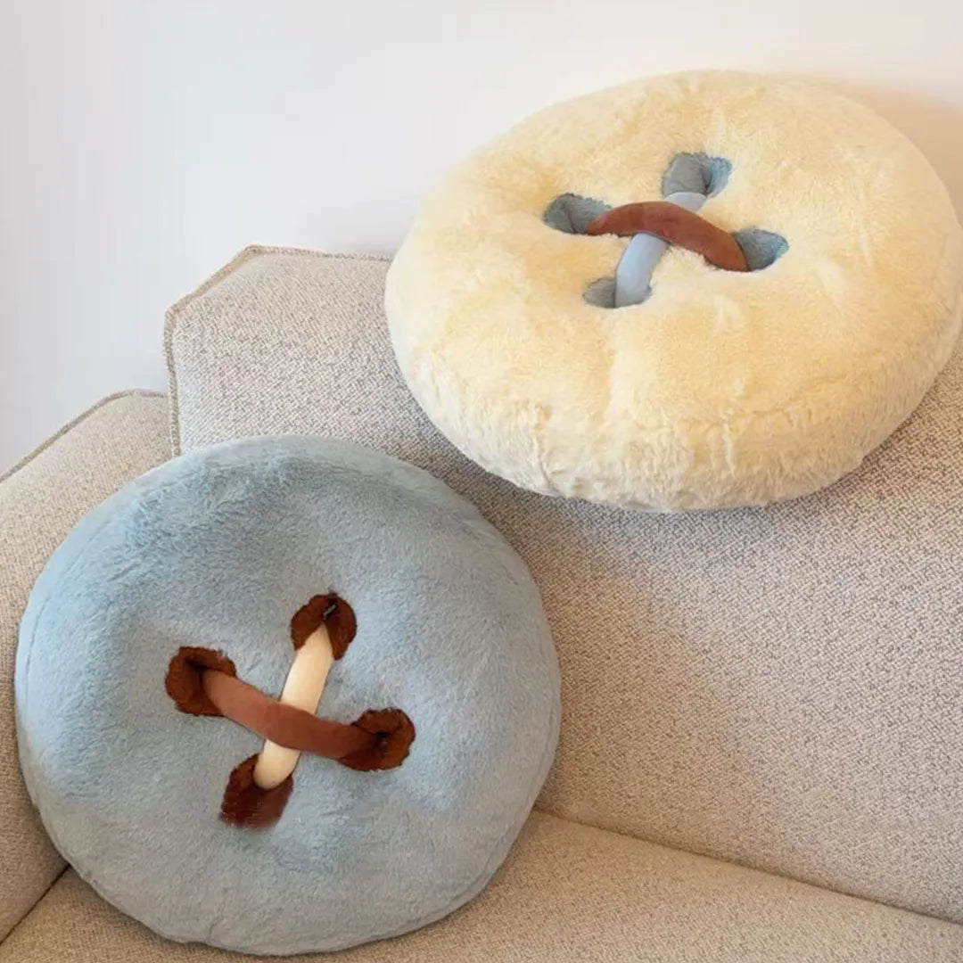 Button Throw Pillow