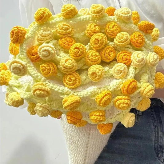 Crochet Flower Bouquet Blanket