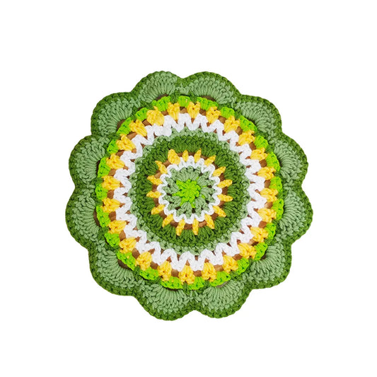 Crochet Garden Flower Coaster