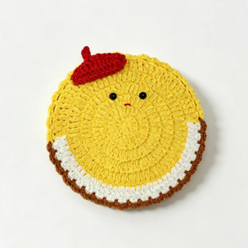 Handmade Crochet Animal Coaster, Cotton Cup Mat, Cute Table Decor