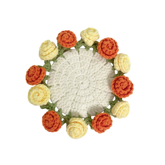 Crochet Daisy Flower Coaster