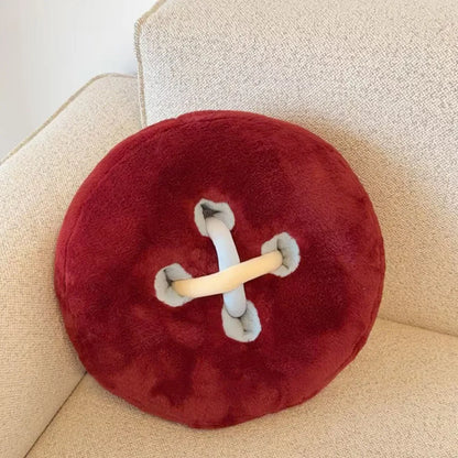 Button Throw Pillow