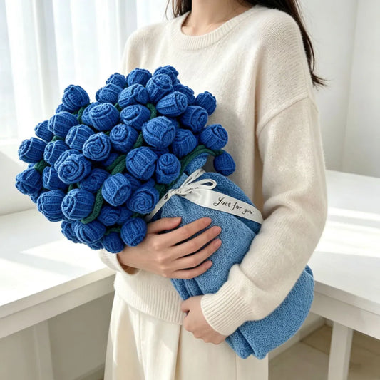 Rose Bouquet Blanket, Floral Throw