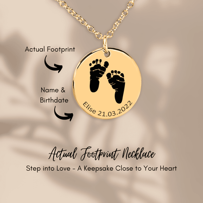 Personalized Footprint Necklace