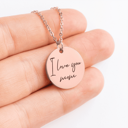 Personalized Necklace - Write Text &amp; Upload Image