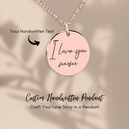 Personalized Necklace - Write Text &amp; Upload Image