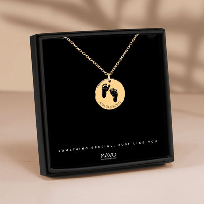 Personalized Footprint Necklace