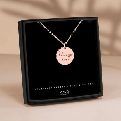 Personalized Necklace - Write Text &amp; Upload Image