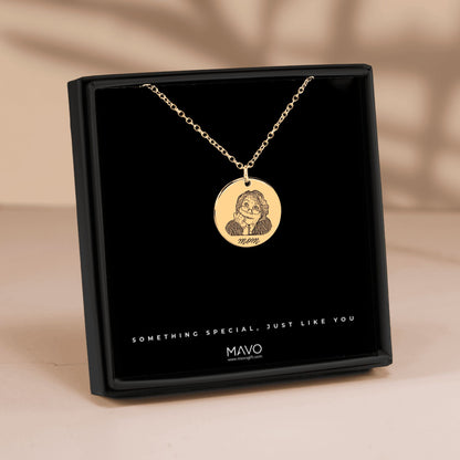 Personalized necklace with your photo