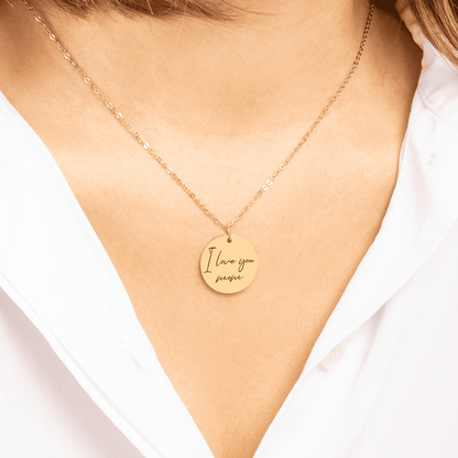 Personalized Necklace - Write Text &amp; Upload Image