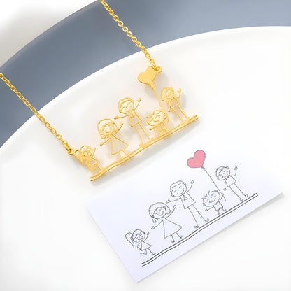 Individual piece of jewelry with your own drawing – perfect as a keychain, necklace or bracelet