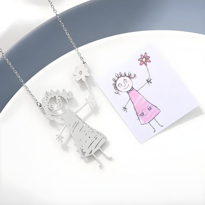 Individual piece of jewelry with your own drawing – perfect as a keychain, necklace or bracelet