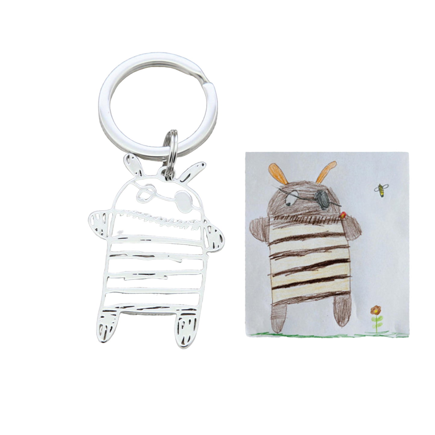 Individual piece of jewelry with your own drawing – perfect as a keychain, necklace or bracelet