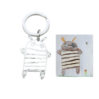 Individual piece of jewelry with your own drawing – perfect as a keychain, necklace or bracelet