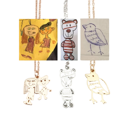 Individual piece of jewelry with your own drawing – perfect as a keychain, necklace or bracelet