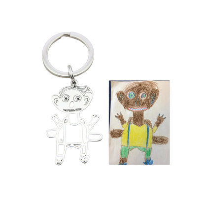 Individual piece of jewelry with your own drawing – perfect as a keychain, necklace or bracelet