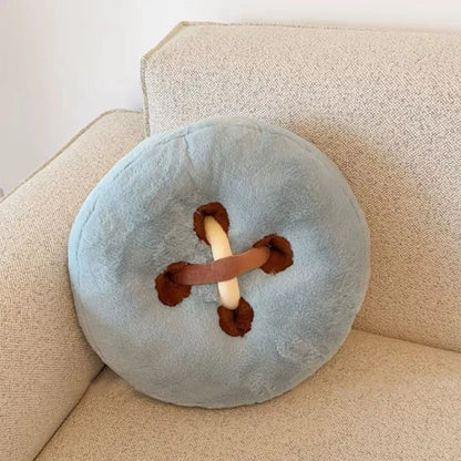 Button Throw Pillow