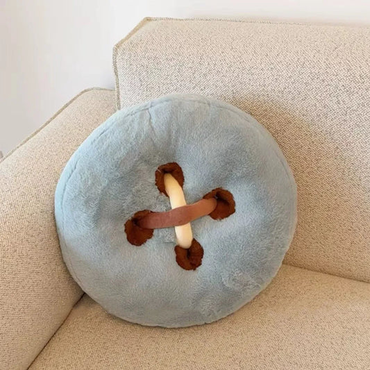 Button Throw Pillow
