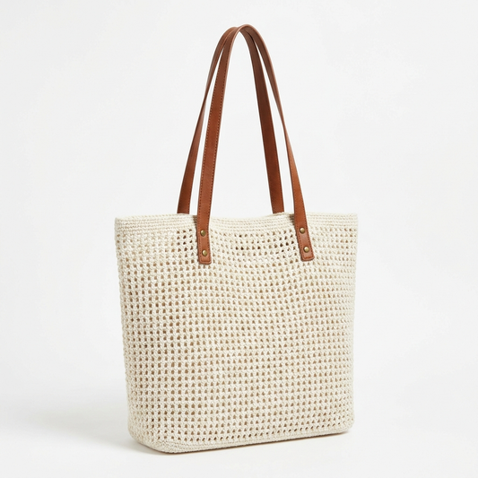 Bloomie Woven Beach Tote